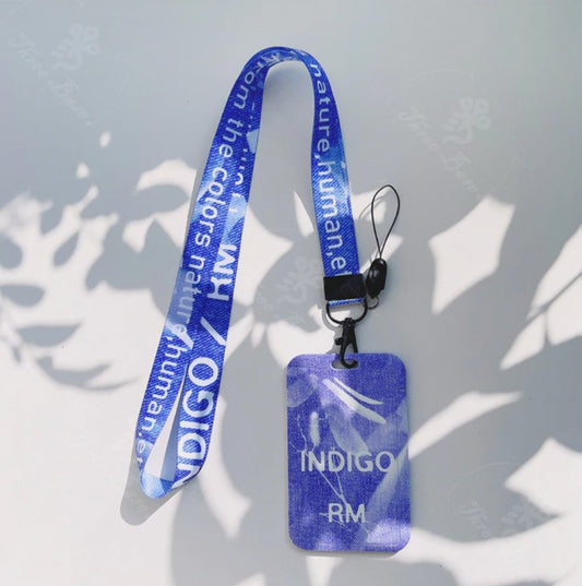 tsuvishop bts namjoon indigo lanyard card holder for kpop army fan gift merch keychain